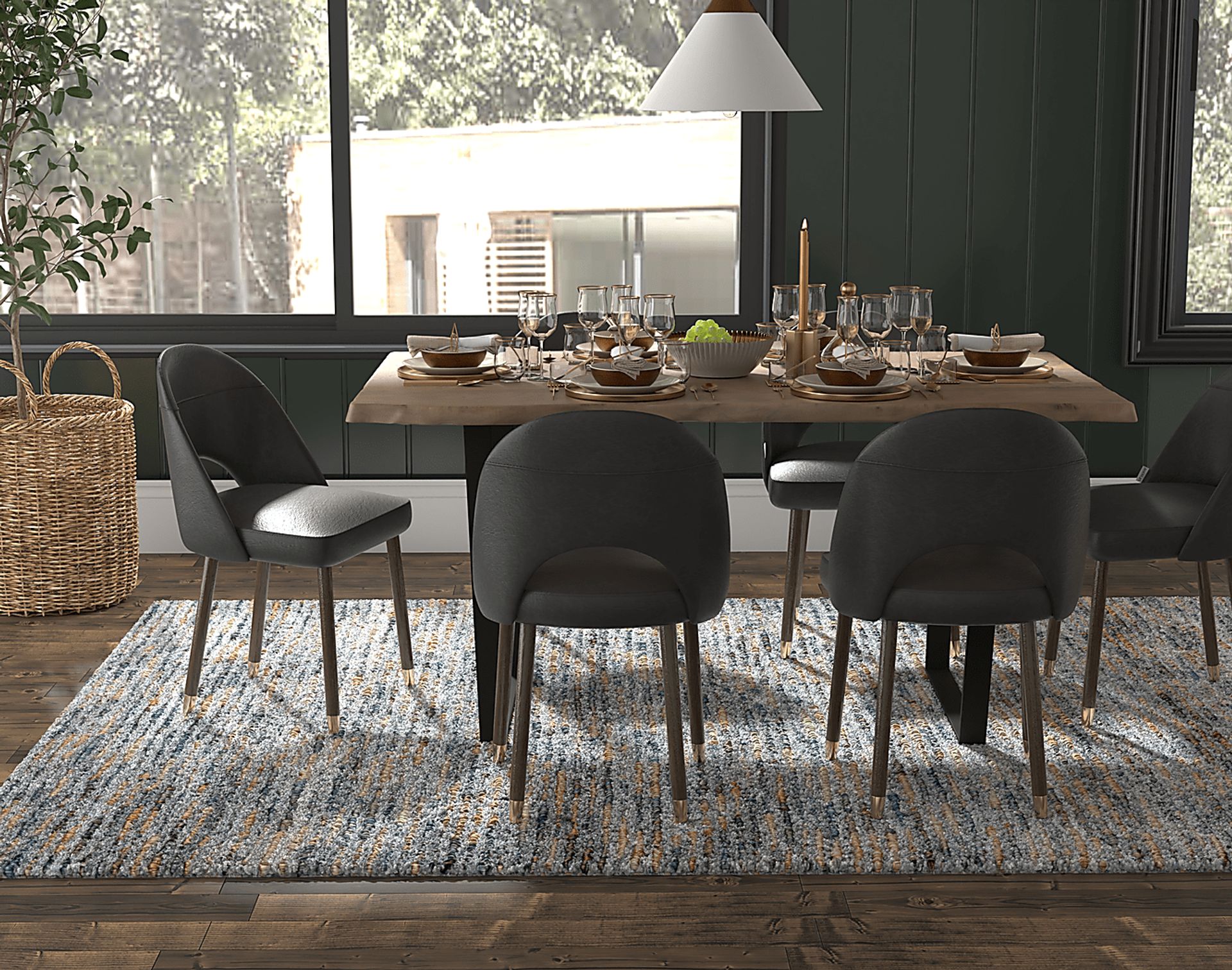 Kinipon Natural/Slate 8' x 11' Rug - Image 3