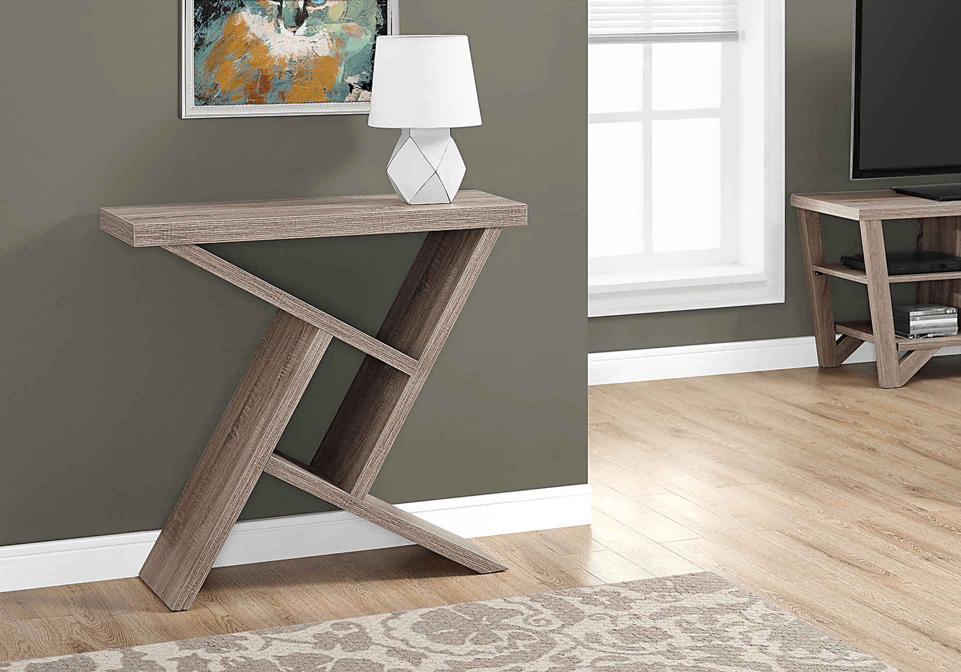 Kinkaide Taupe Console Table - Image 2