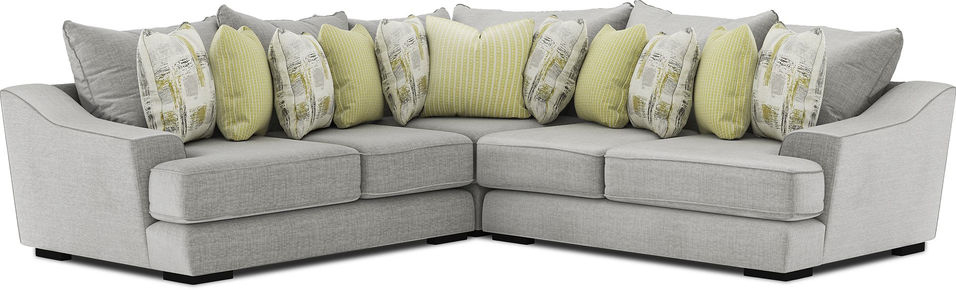 Kinley Gray 3 Pc Sectional - Image 1