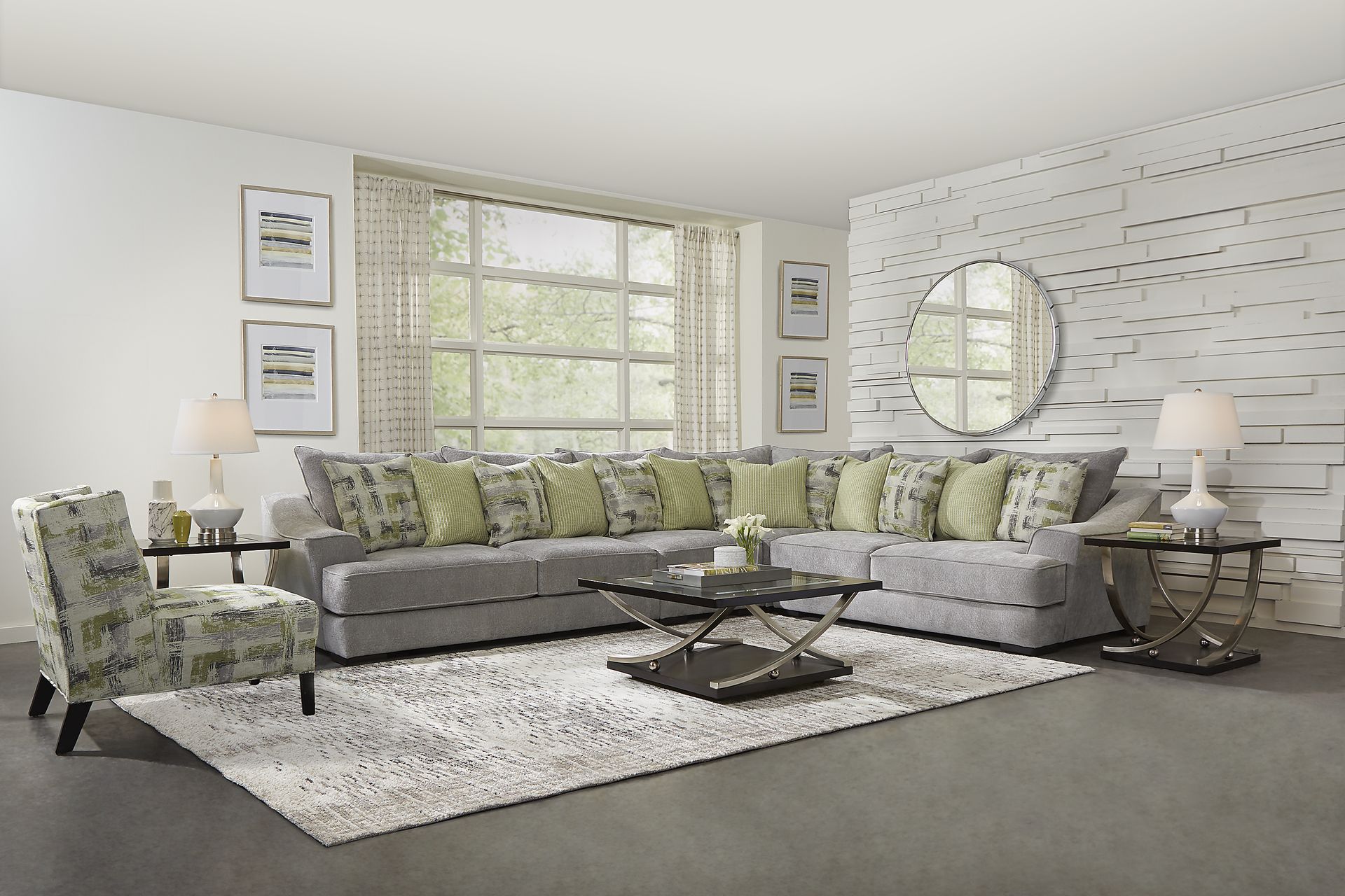 Kinley Gray 4 Pc Sectional - Image 2
