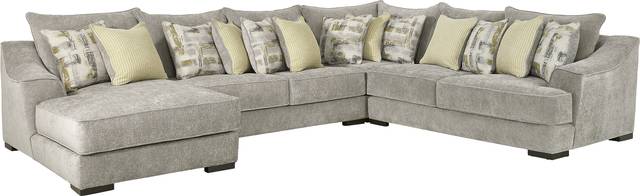 Kinley Gray 4 Pc Sectional - Thumbnail - Image 1