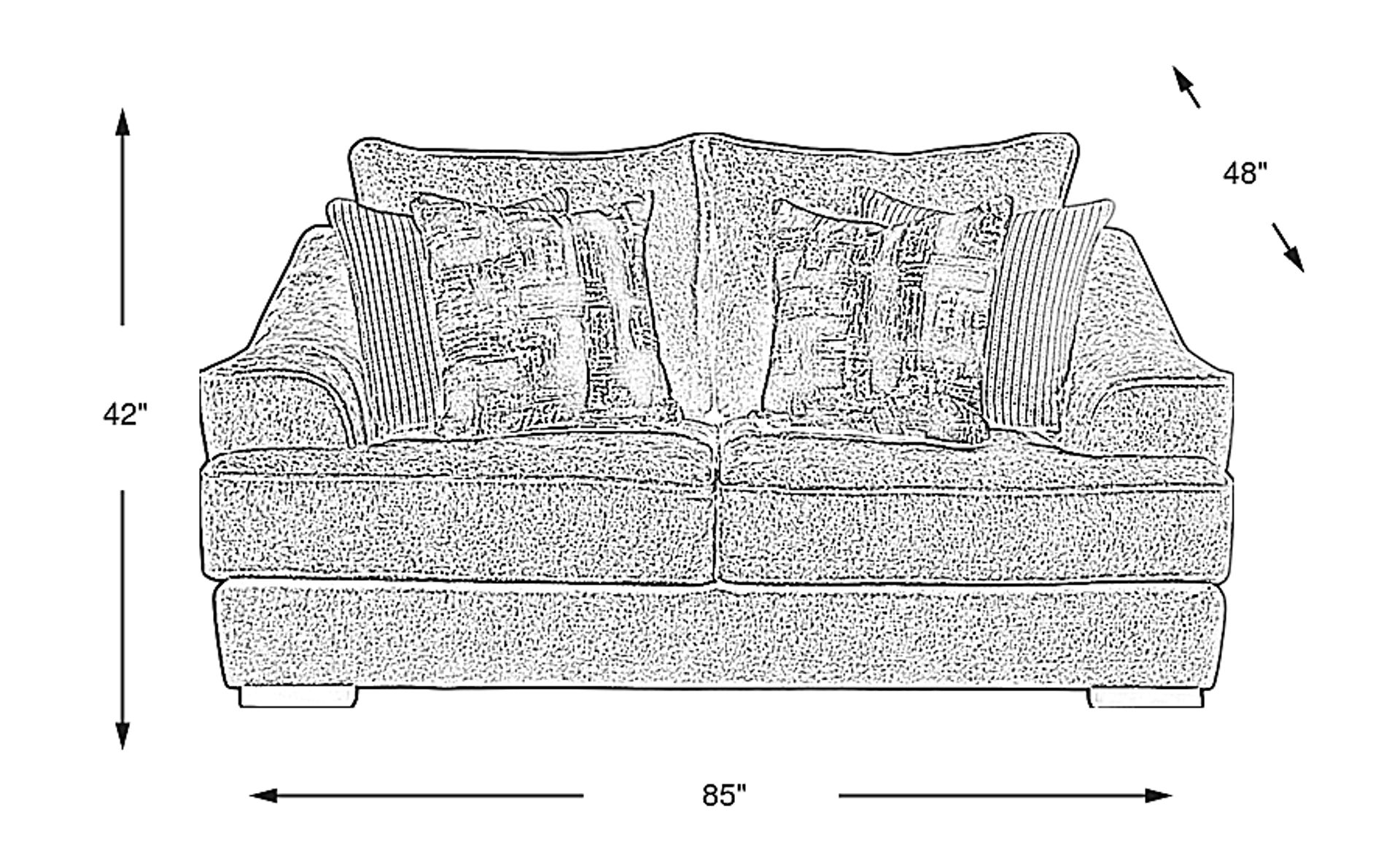 Dimension Image. Please refer to the Dimension Tab on this page for dimension details.