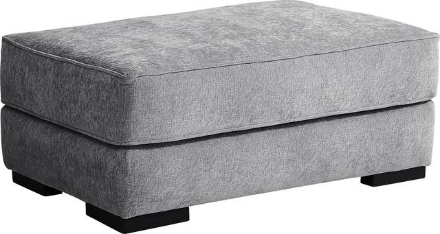 Kinley Gray Ottoman - Thumbnail - Image 1