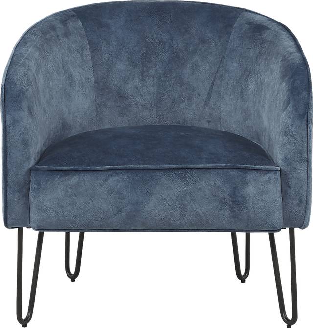 Kinnett Navy Accent Chair - Thumbnail - Image 2