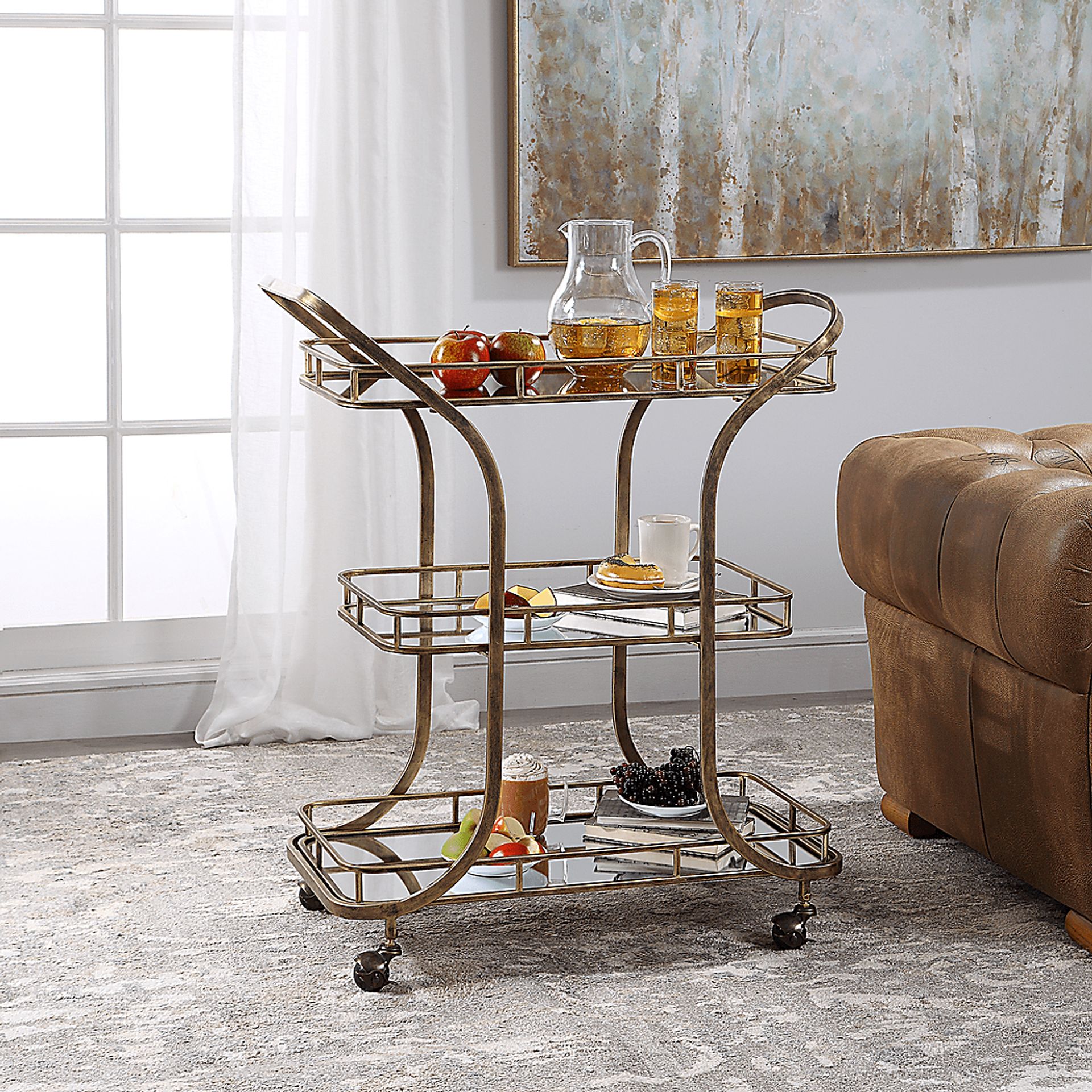 Kinoo Gold Bar Cart - Image 2