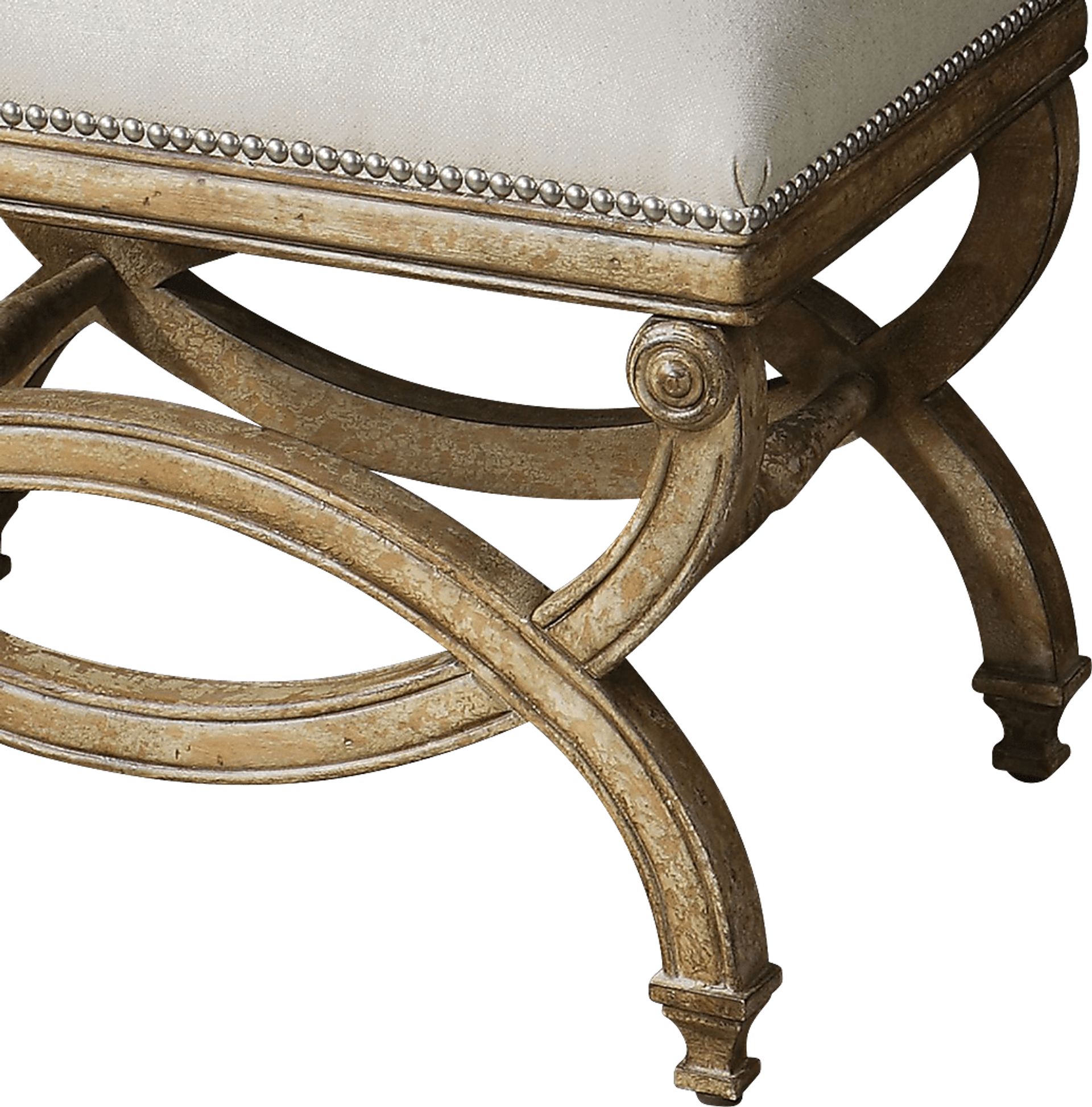 Kinzalow Linen Accent Bench - Image 2