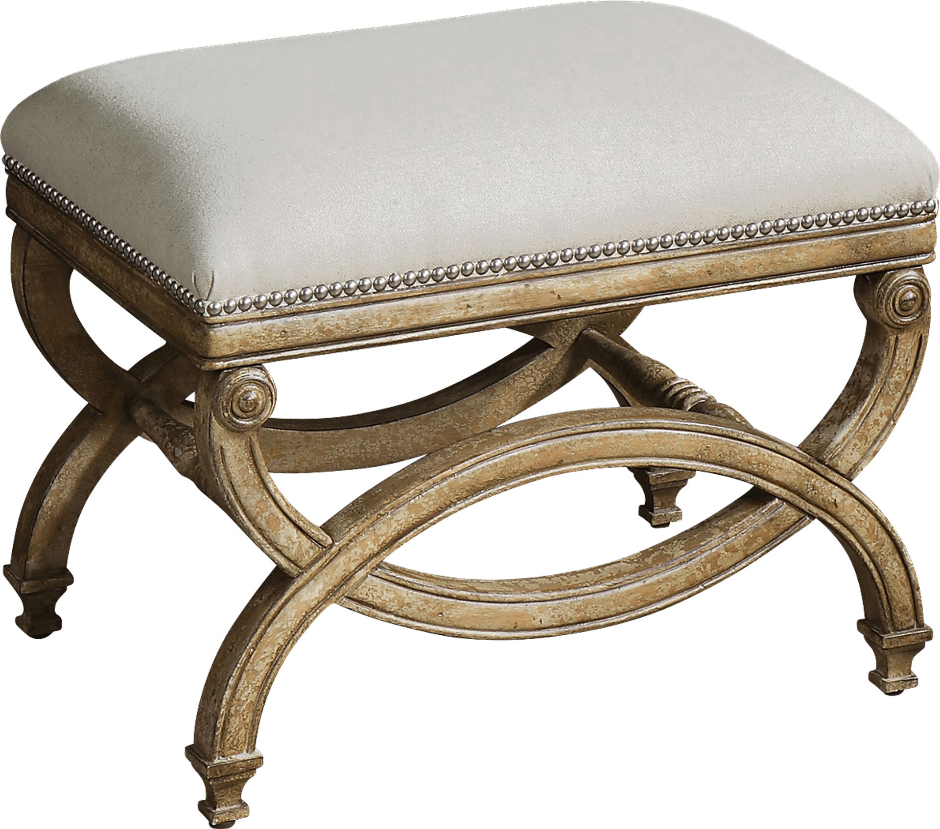 Kinzalow Linen Accent Bench - Image 1