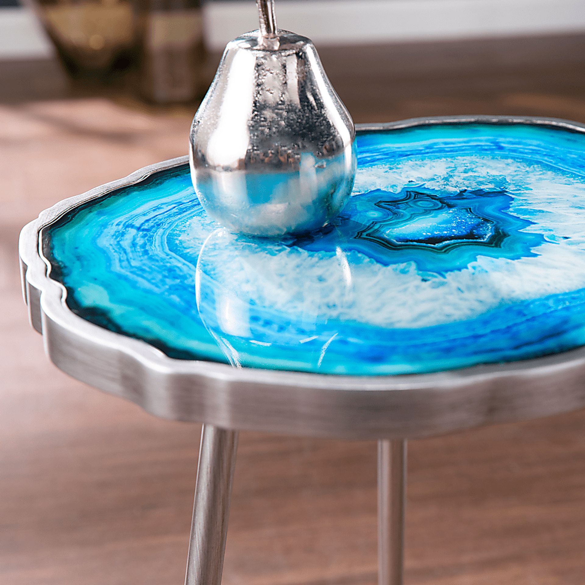 Kinzieway Blue Accent Table - Image 3