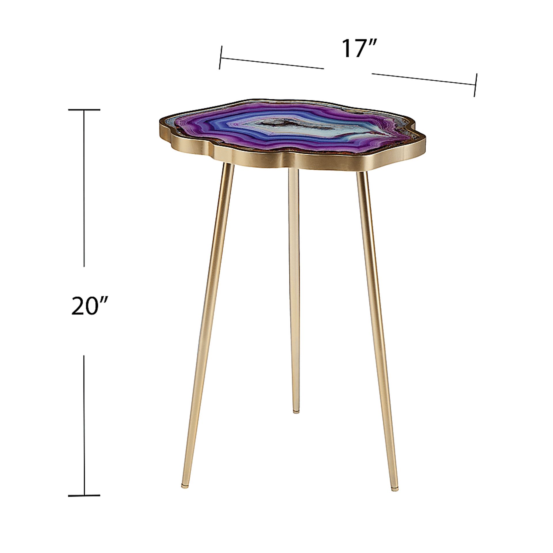 Kinzieway Purple Accent Table - Image 5