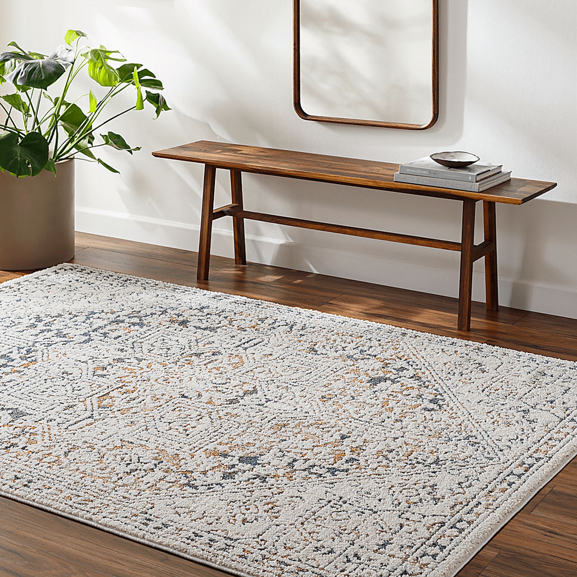 Kipini Cream 5'3 x 7' Area Rug - Image 2