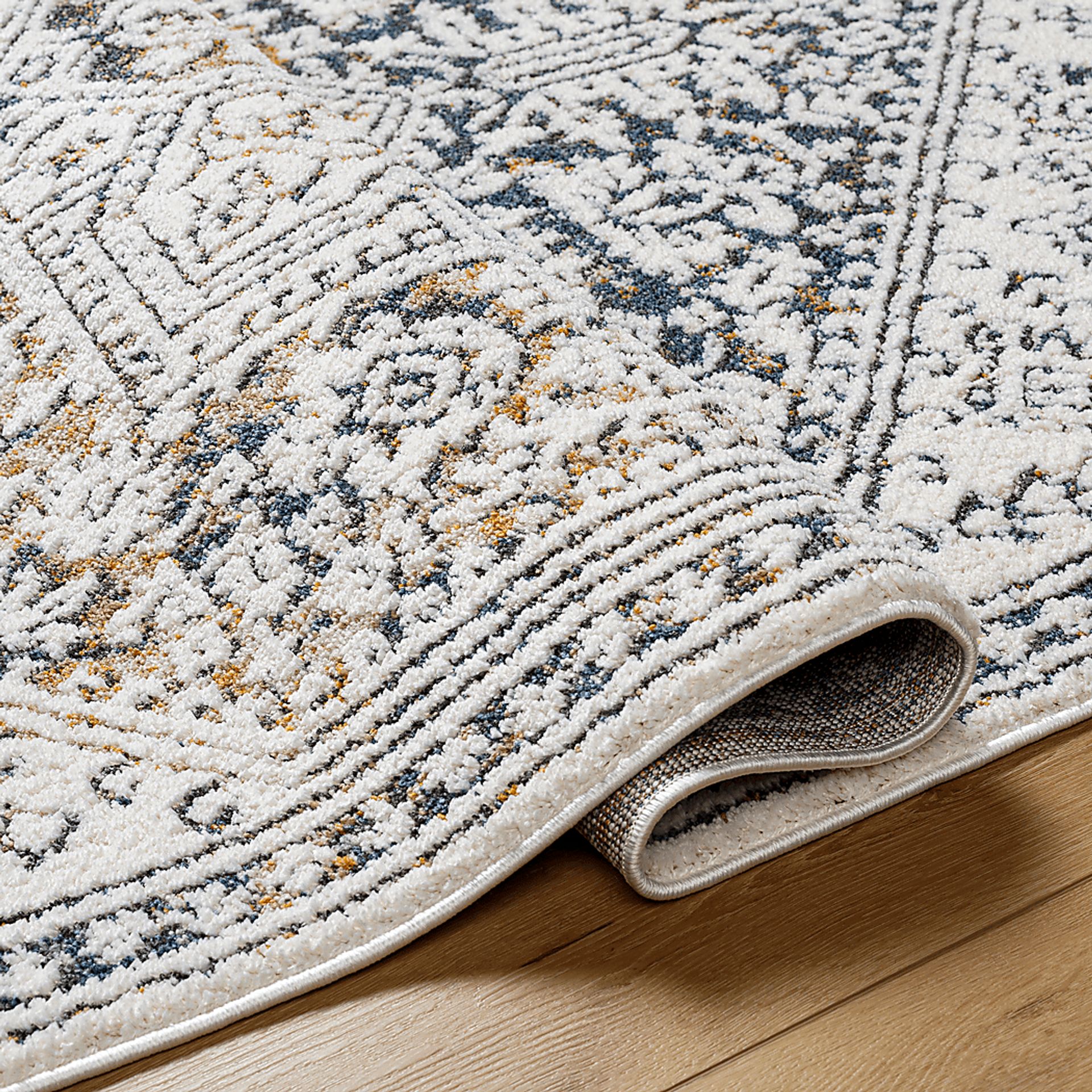 Kipini Cream 5'3 x 7' Area Rug - Image 4