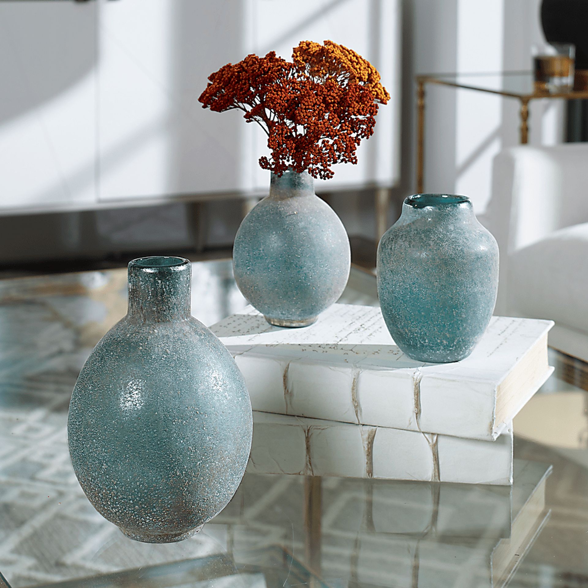 Kipley Blue Vase, Set of 3 - Image 3