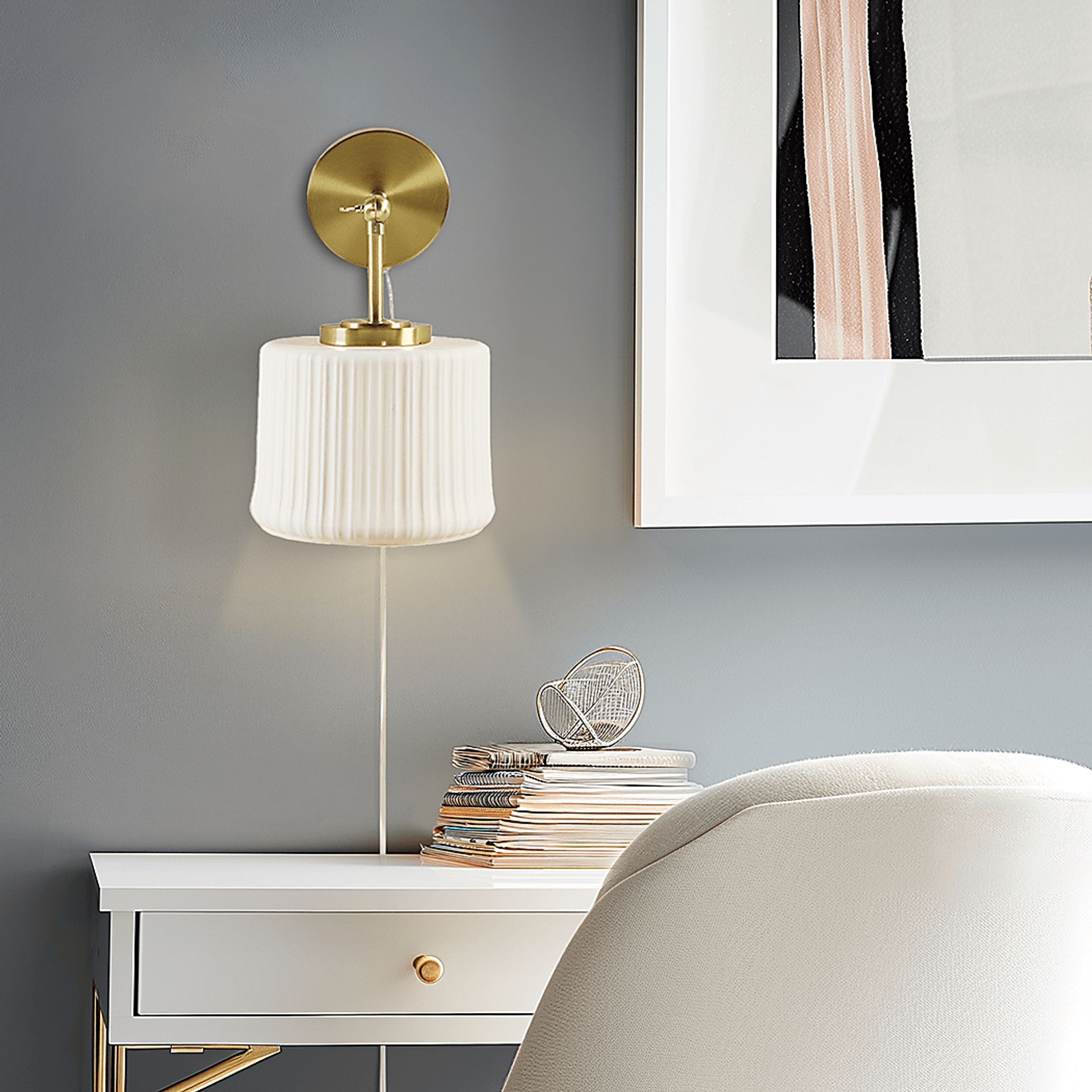 Kipling Court Gold Sconce - Image 4