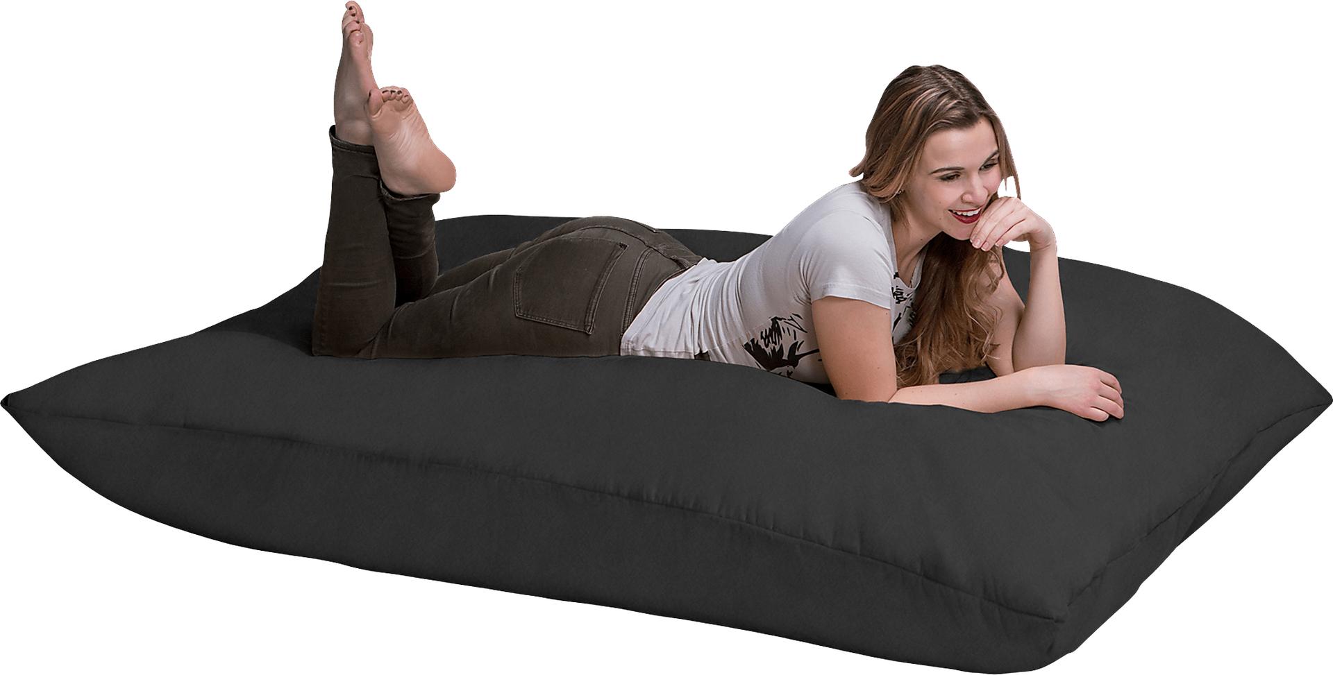 Kids Kiri Black Large Bean Bag and Floor Pillow