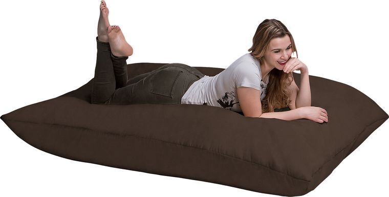 Kids Kiri Brown Large Bean Bag and Floor Pillow