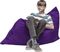 Kids Kiri Purple Small Bean Bag Chair and Floor Pillow