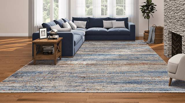 Kirkfell Denim 5'3 x 7'6 Rug - Thumbnail - Image 2