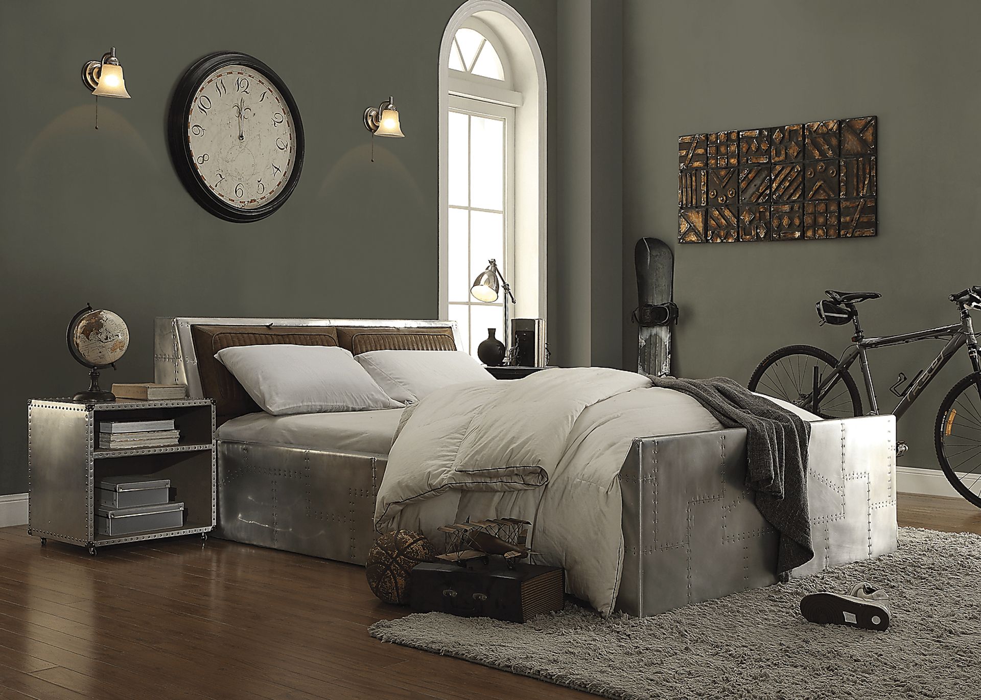 Kirkglen Gray Nightstand - Image 2