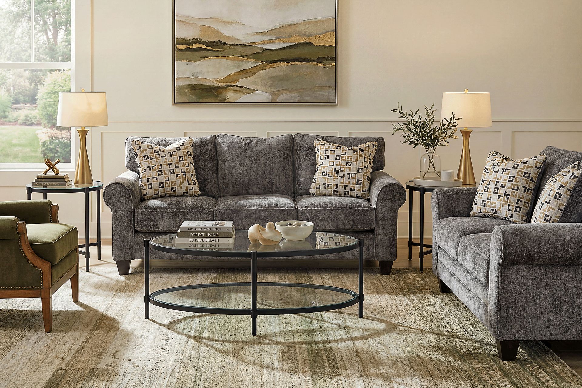 Kirkham Ash 2 Pc Living Room - Image 1