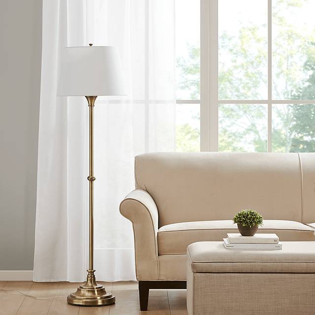 Kirkhill Court Brass Floor Lamp - Thumbnail - Image 2