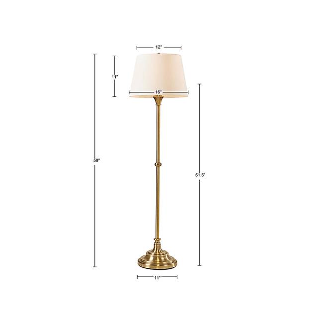 Kirkhill Court Brass Floor Lamp - Thumbnail - Image 8