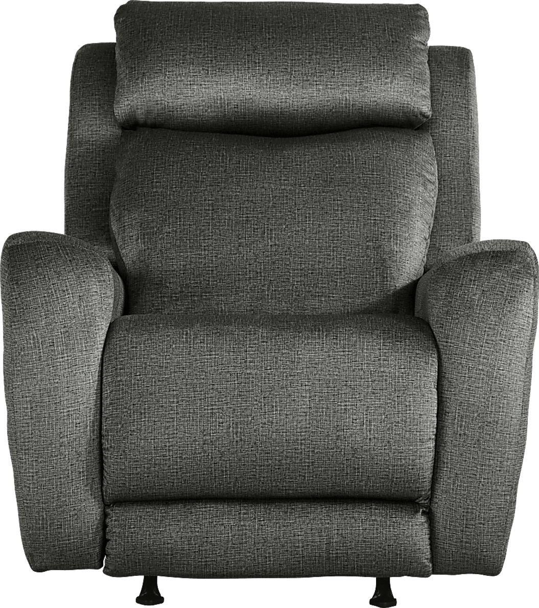 Kirkmont Charcoal Triple Power Recliner - Rooms To Go