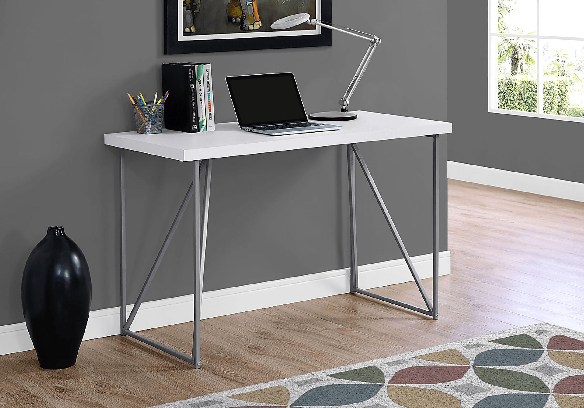Kirksano White Desk - Image 2