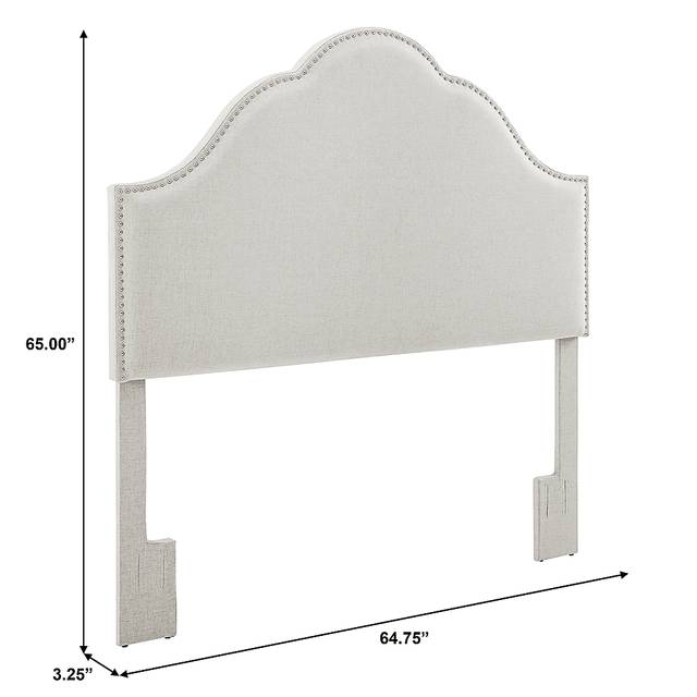 Kirksey Light Beige Full/Queen Upholstered Headboard - Thumbnail - Image 7