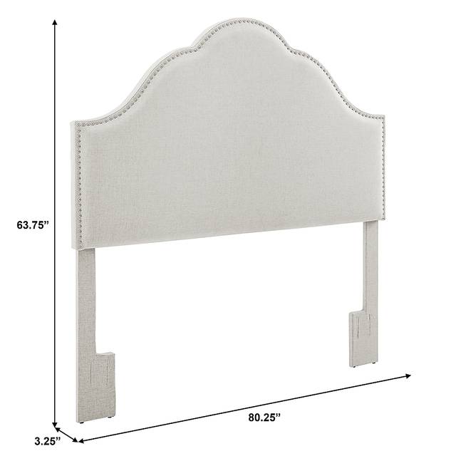 Kirksey Light Beige King/California King Upholstered Headboard - Thumbnail - Image 7