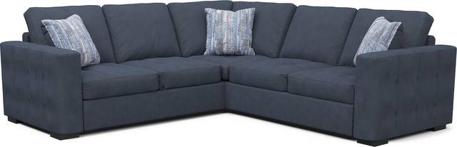 Kirkwell Blue 2 Pc Sleeper Sectional - Thumbnail - Image 1