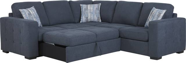 Kirkwell Blue 2 Pc Sleeper Sectional - Thumbnail - Image 3