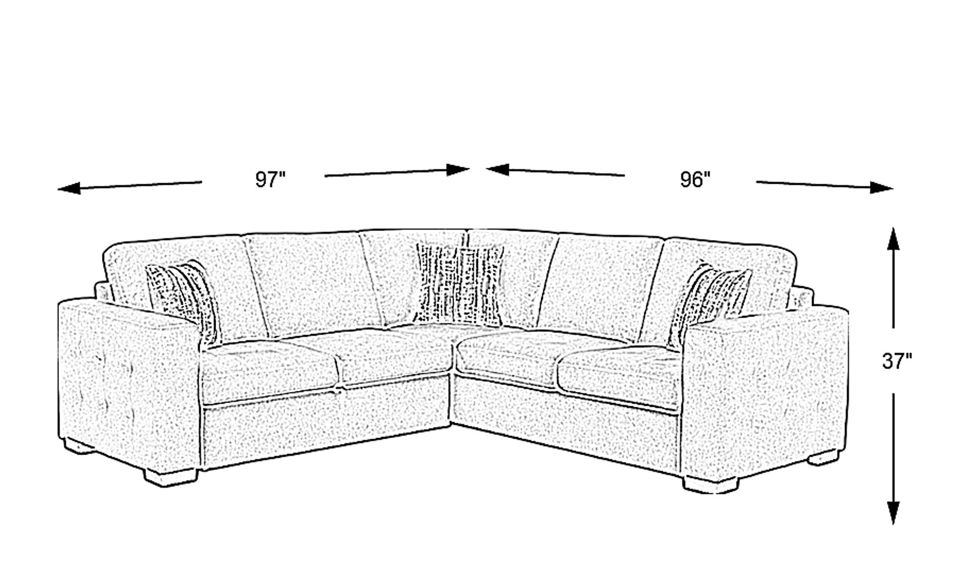 Dimension Image. Please refer to the Dimension Tab on this page for dimension details.