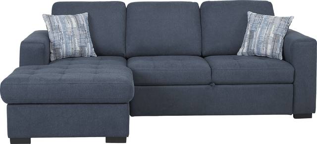 Kirkwell Blue 2 Pc Sleeper Sectional - Thumbnail - Image 1