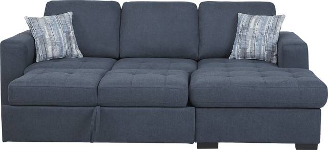 Kirkwell Blue 2 Pc Sleeper Sectional - Thumbnail - Image 3