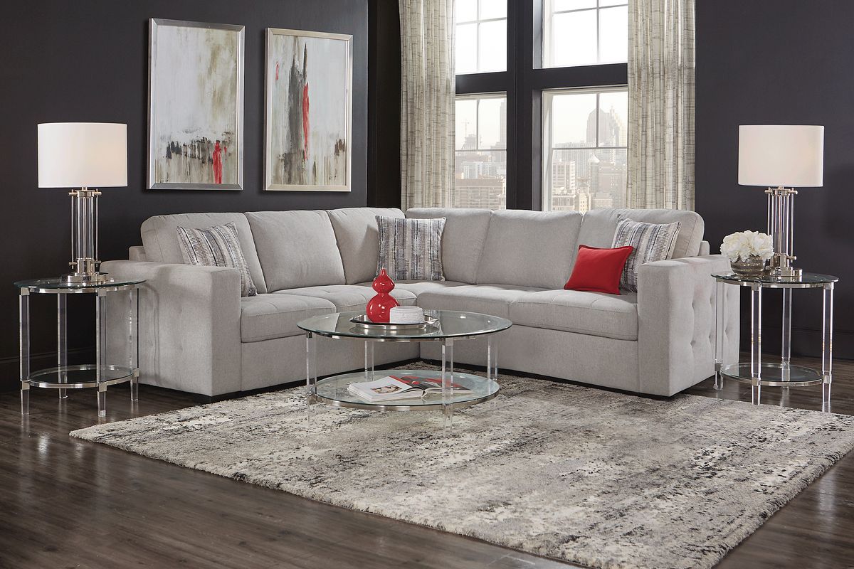 Kirkwell Gray 2 Pc Sleeper Sectional