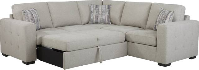 Kirkwell Gray 2 Pc Sleeper Sectional - Thumbnail - Image 3