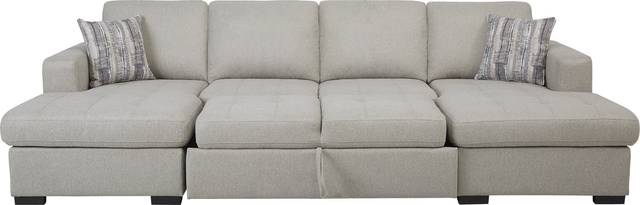 Kirkwell Gray 3 Pc Sleeper Sectional - Thumbnail - Image 3