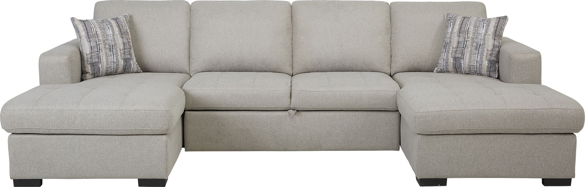 Kirkwell Gray 3 Pc Sleeper Sectional - Image 1