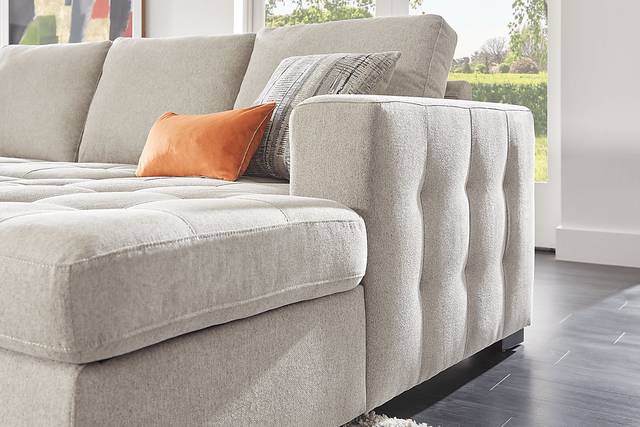 Kirkwell Gray 3 Pc Sleeper Sectional - Thumbnail - Image 3