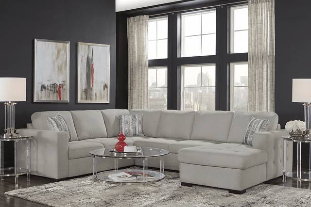 Kirkwell Gray 3 Pc Sleeper Sectional - Thumbnail - Image 2