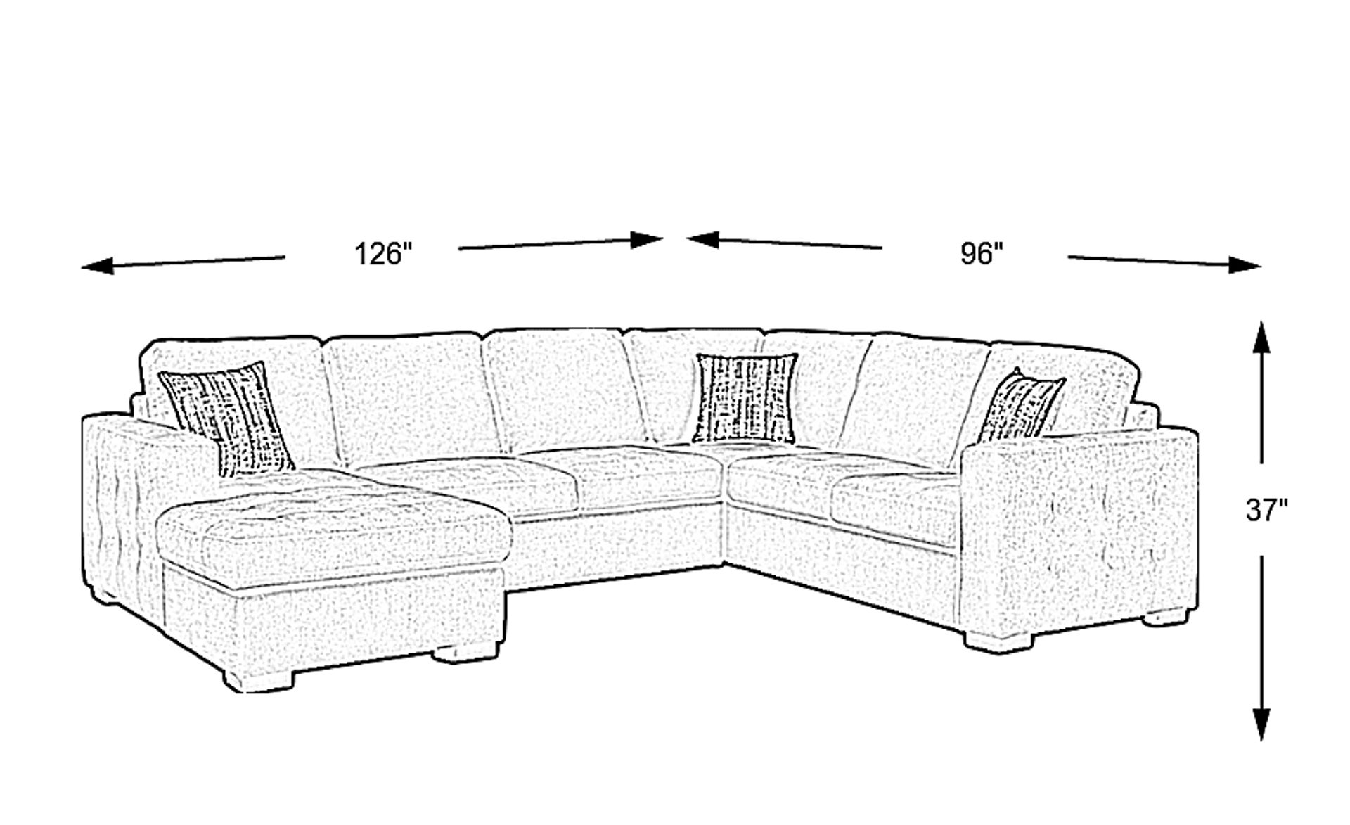 Dimension Image. Please refer to the Dimension Tab on this page for dimension details.