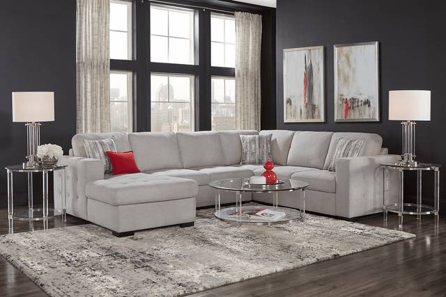 Kirkwell Gray 3 Pc Sleeper Sectional - Thumbnail - Image 2