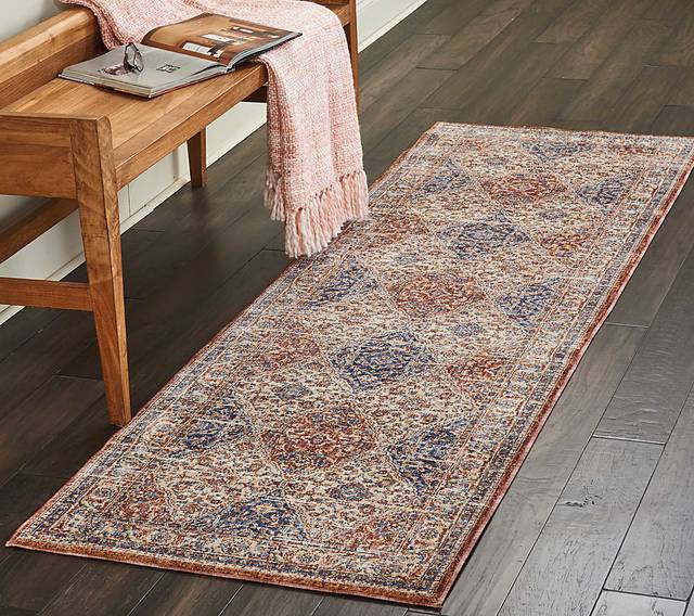 Kirman Cream 2'3 x 7'6 Runner Rug - Thumbnail - Image 4