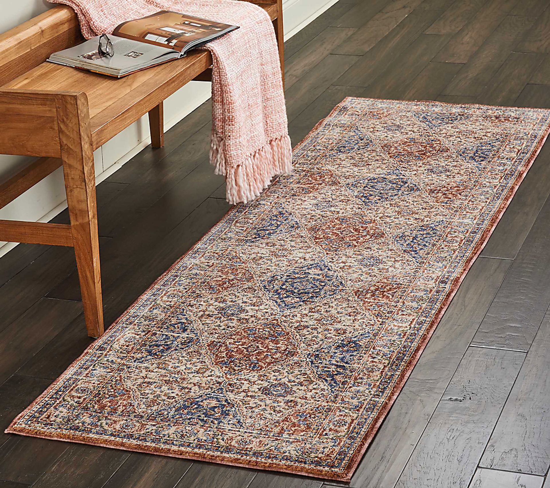 Kirman Cream 2'3 x 7'6 Runner Rug - Image 4
