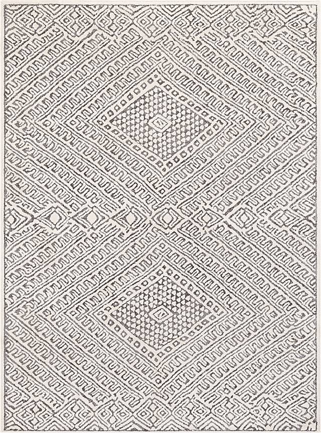 Kishara White 5'3 x 7'3 Rug - Thumbnail - Image 1