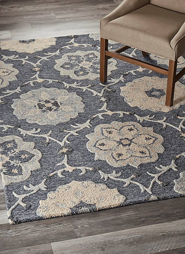 Kitabe Blue 5' x 7' Rug - Thumbnail - Image 2