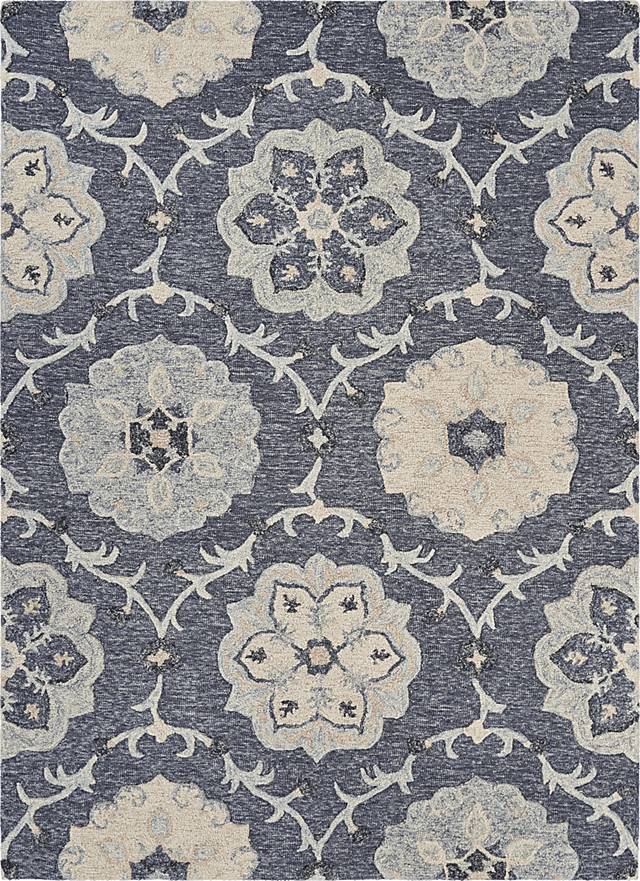 Kitabe Blue 5' x 7' Rug - Thumbnail - Image 1