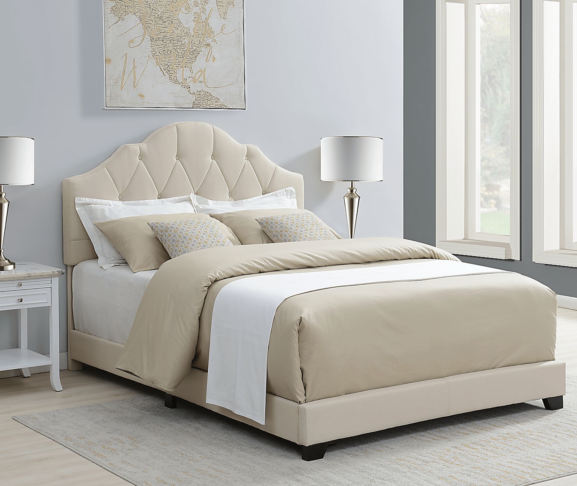 Kivett Beige Queen Bed - Image 8