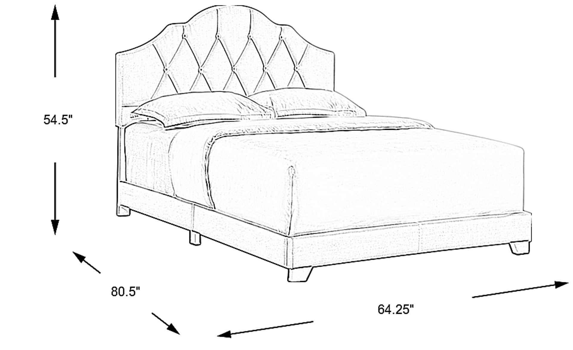 Dimension Image. Please refer to the Dimension Tab on this page for dimension details.