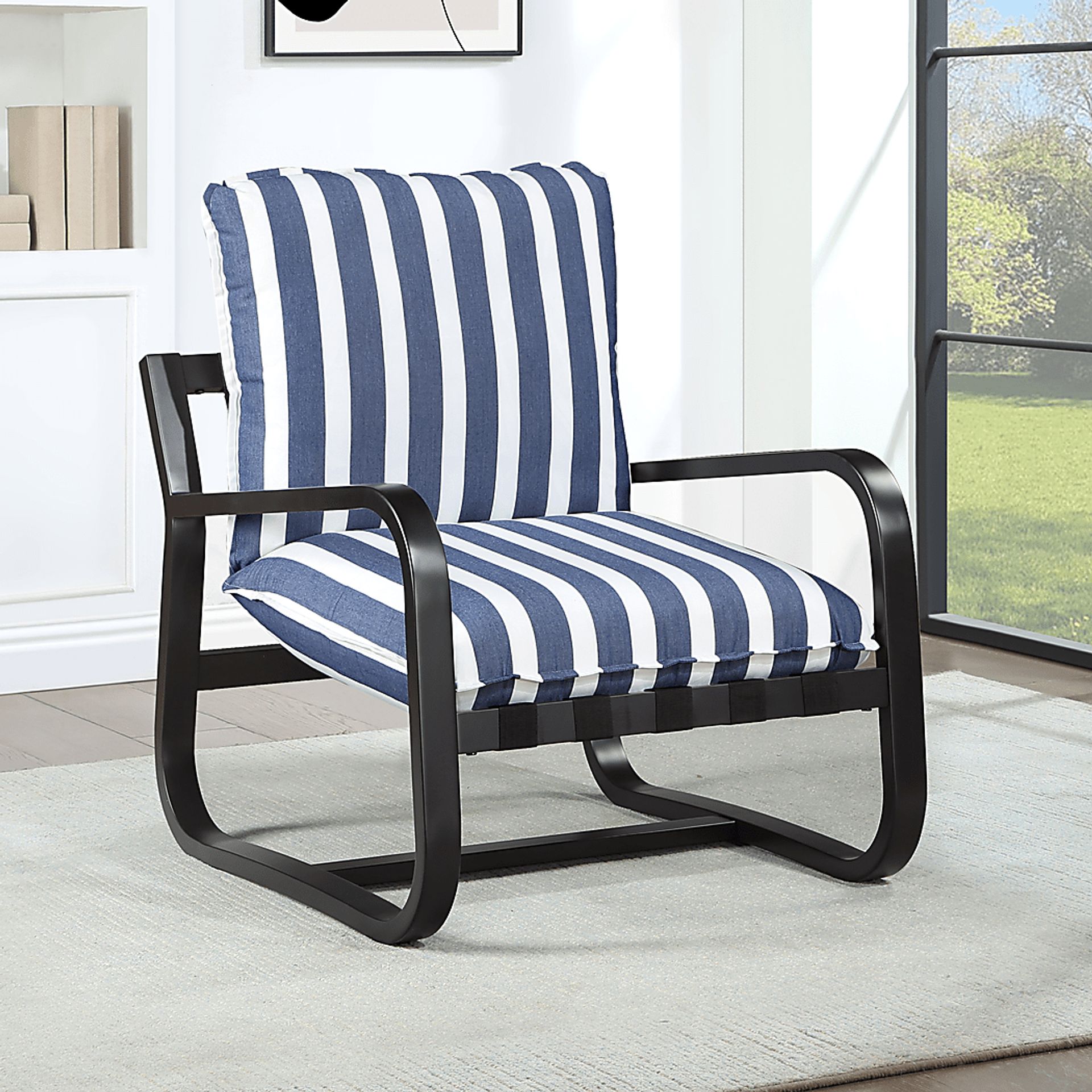 Kivoli Blue Outdoor Arm Chair - Image 3
